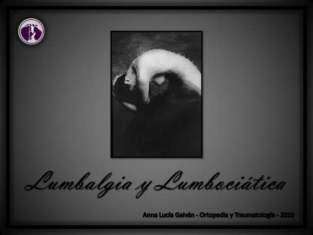 Lumbalgia y lumbociática