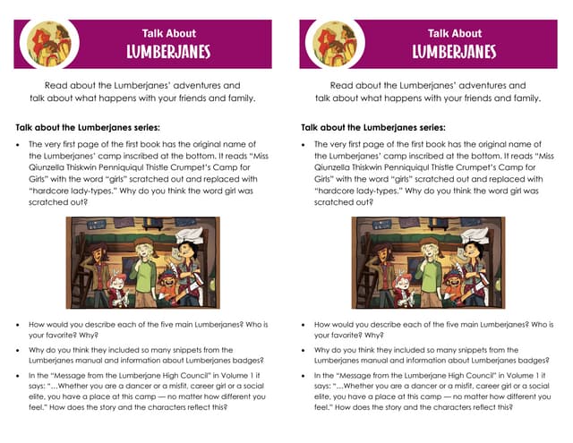 Lumberjanes Discussion Questions