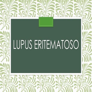 Lupus eritematoso discoide