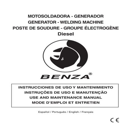 Manual de instrucciones de uso y mantenimiento MOTOSOLDADORAS Diesel