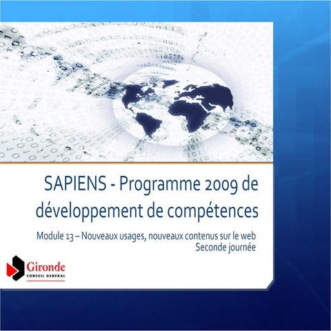 SAPIENS 2009 - Module 13 Part2