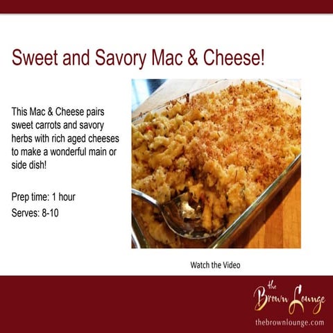 Sweet and Savory Mac & Cheese Recipe