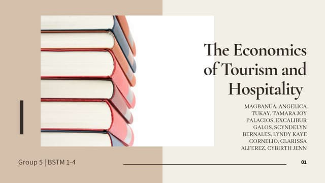 The Economics of Tourism and Hospitality