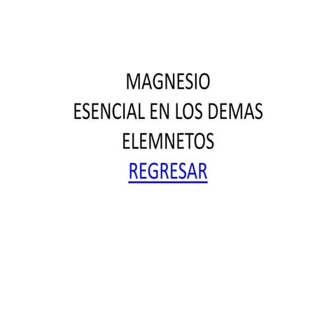 Magnesio
