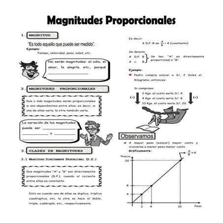 Magnitudes proporcionales