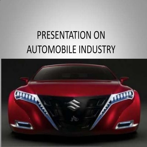Main automobile presentation