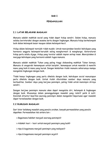 Makalah kepemimpinan 2