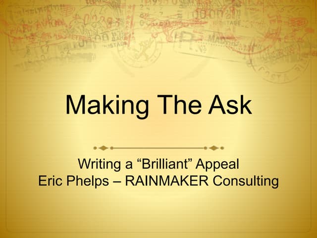 Making the Ask Workshop for Valley Gives (4 1-16)