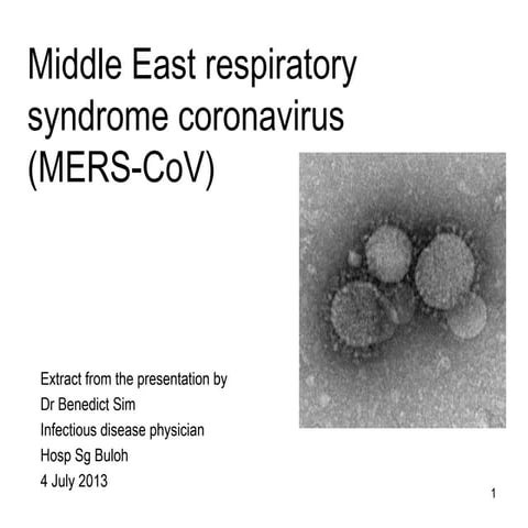 Management MERS-COV 12 july 2013
