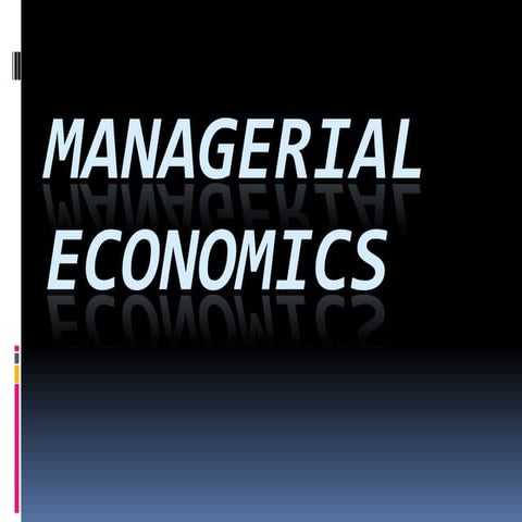 Managerial economics