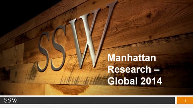 Manhattan research knowledge bite