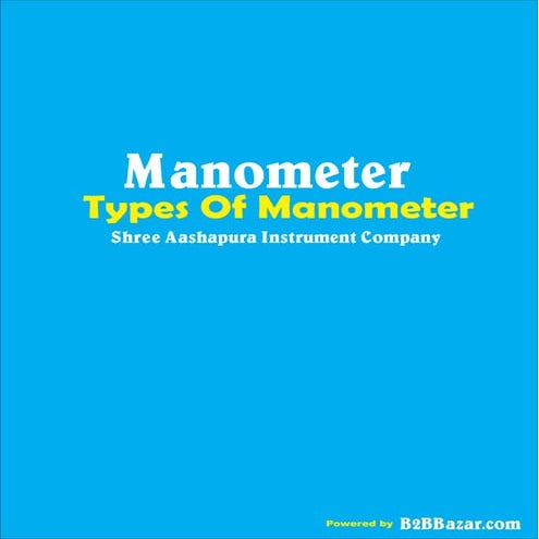 Manometer