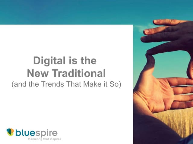 BlueSpire TrendLab Webinar: March 2014