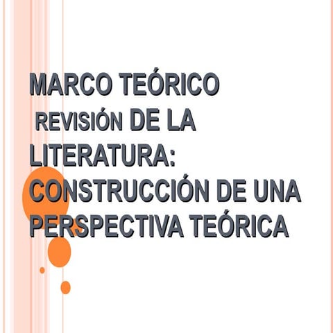 Marco teórico