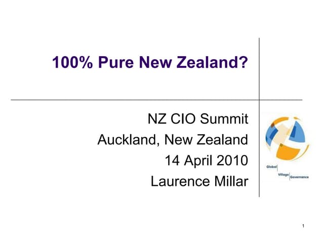 100% Pure NZ?