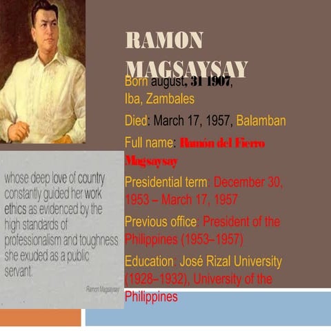 ramon magsaysay