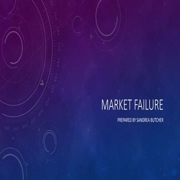 Market failure explanation