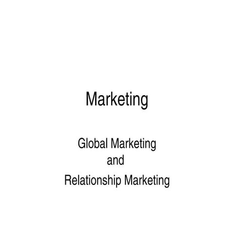 Mensur Boydaş, Vahdi Boydaş: Marketing (global and rm)week11
