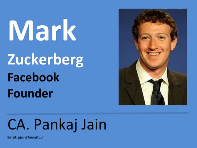 Mark Zuckerberg