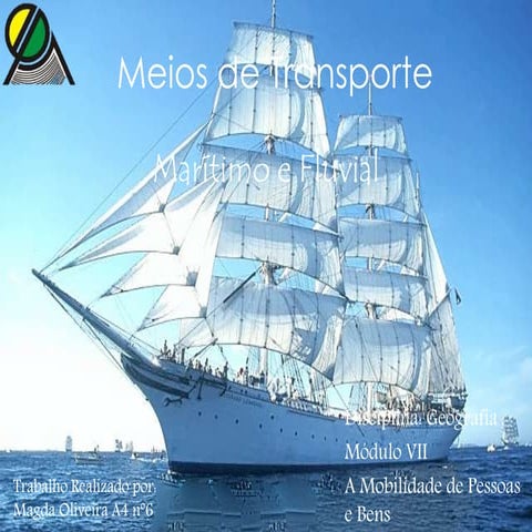 Tipos de Transportes - Marítimo e fluvial