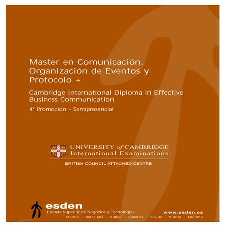 Master en Comunicación, Organización de Eventos y Protocolo