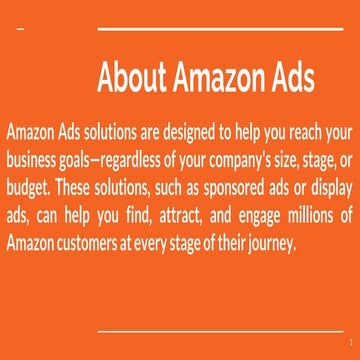 Mastering Amazon Advertising An Introduction