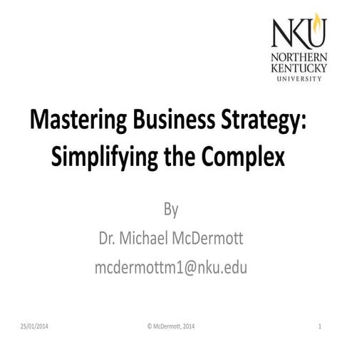 Mastering business strategy   simplifying the complex