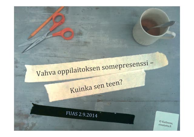 Vahva oppilaitoksen somepresenssi – Kuinka sen teen?