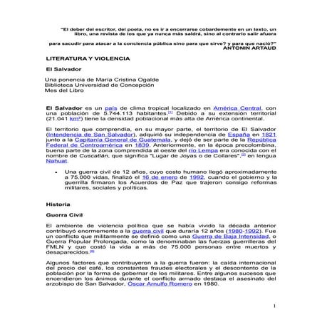 Material El Salvador Ogalde