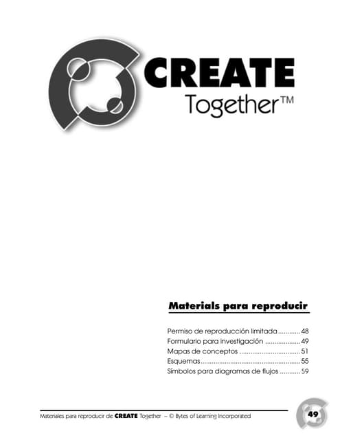 Materiales para reproducir de CREATE Together
