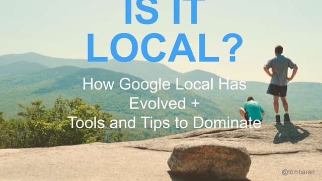 Is It Local? MBO Conference 2013