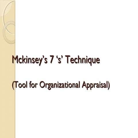 Mckinsey  7 s 