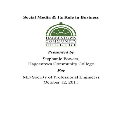 Social Media and Its Role in Buisness