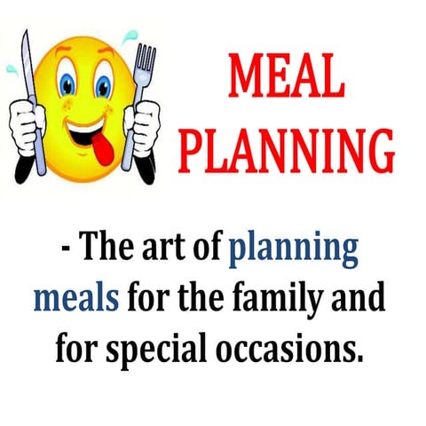 Meal planning