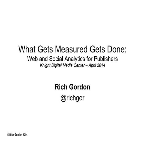 Measuring Digital Success with Web and Social Analytics