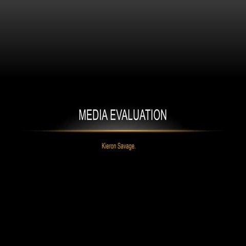 Kieron's Media Magazine Evaluation