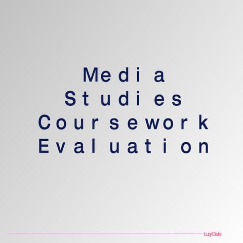 Evaluation - Lucy Davis