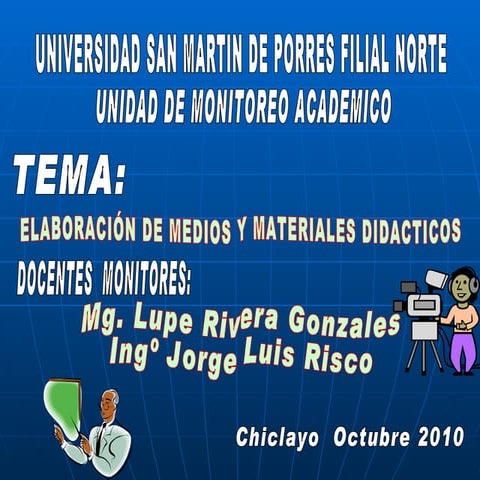 Medios y materiales didacticos