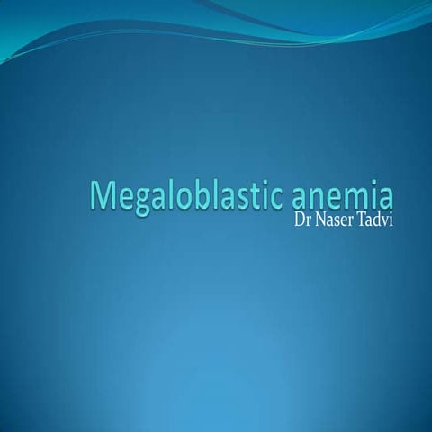 Megaloblastic anemia