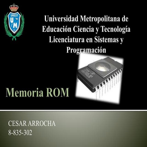 Memoria rom UMECIT