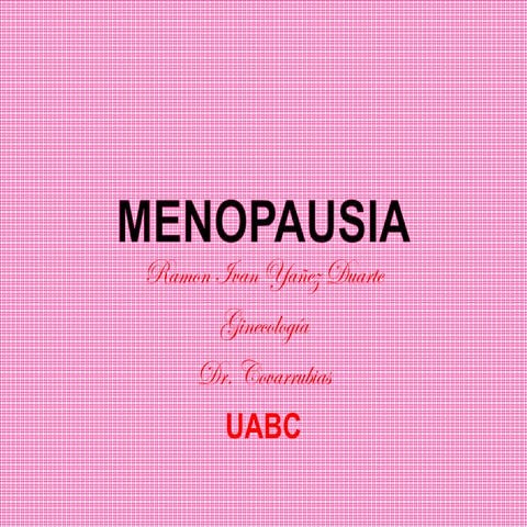 Menopausia.