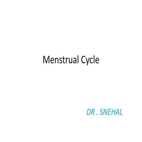 Menstrual cycle ppt nitin