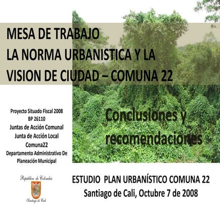 Mesa de norma puc c22