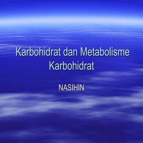 Metabolisme karbohidrat