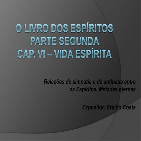 Relações de Simpatia e Antipatia entre os Espíritos