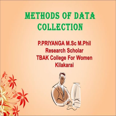 Methods of data collection 