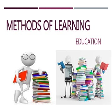 Methods of learning