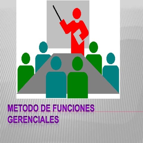 Metodo de funciones gerenciales