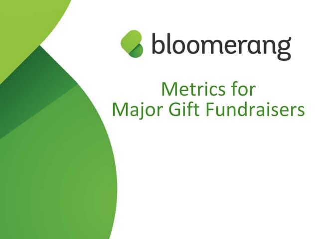 Metrics for Major Gift Fundraisers w/ Jay Love