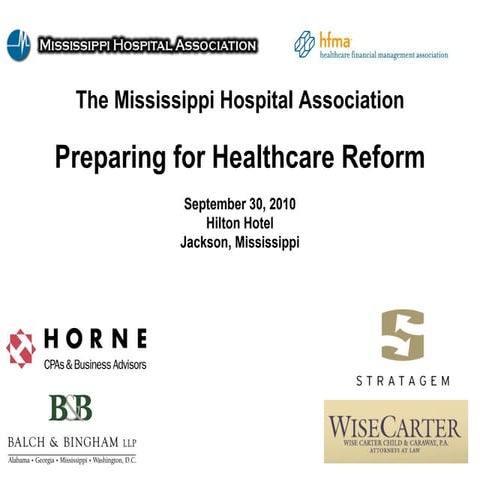 #1 Preparing for Health Care Reform
